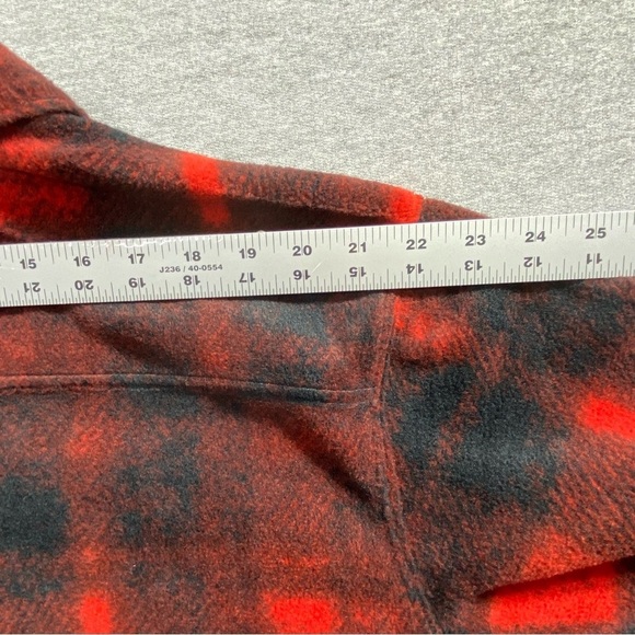 Columbia Mens XL Steens Mountain Printed Fleece Jacket Red Black Plaid Snap NWT - Picture 14 of 15